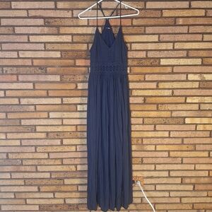 Fashion Nova Medium Navy Blue Maxi Dress